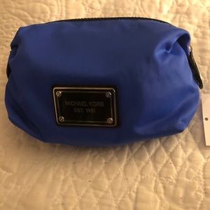 Royal Blue Michael Kors cosmetic pouch
